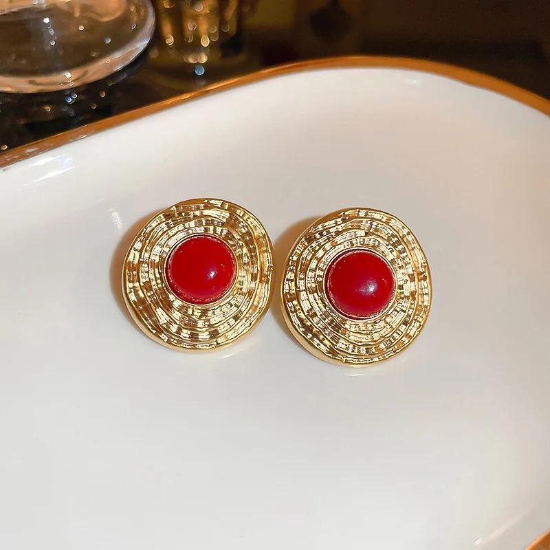 2026 Gorgeous Red CZ Women's Cubic Zirconia Earrings, Bright and Elegant   Engagement Wedding Party Jewelry