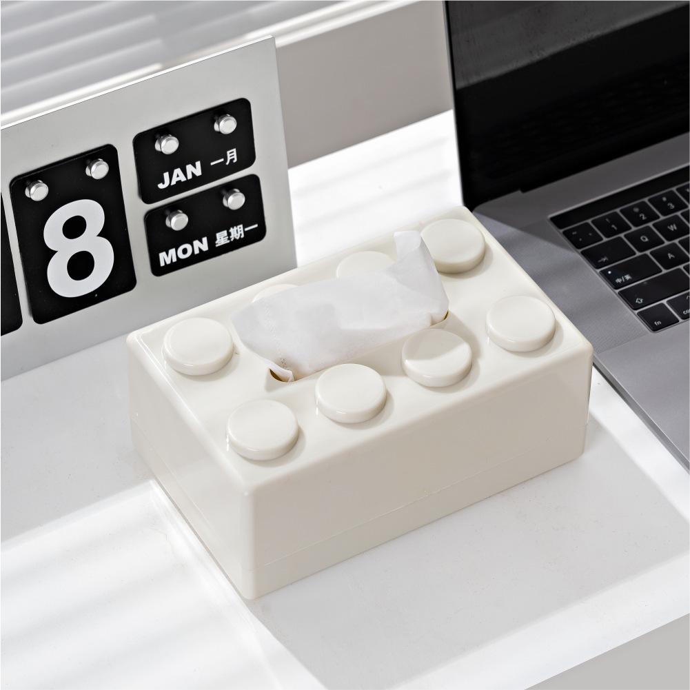 Wall-Mountable Solid Color Tissue Dispenser: Multifunctional Cross-Border Building Block Design for Home Use.