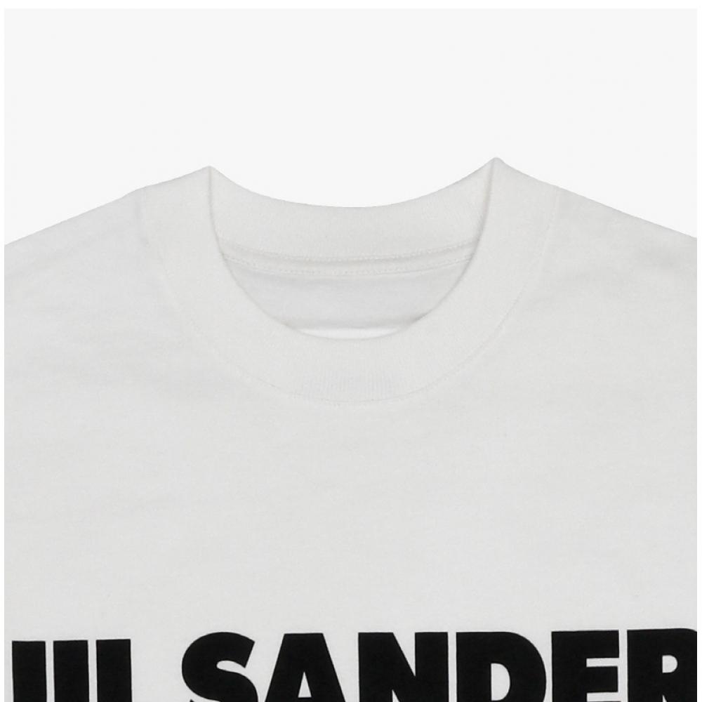 Jill Sander J22gc0136 J45148 102 Logo Men S Long Sleeve Tee