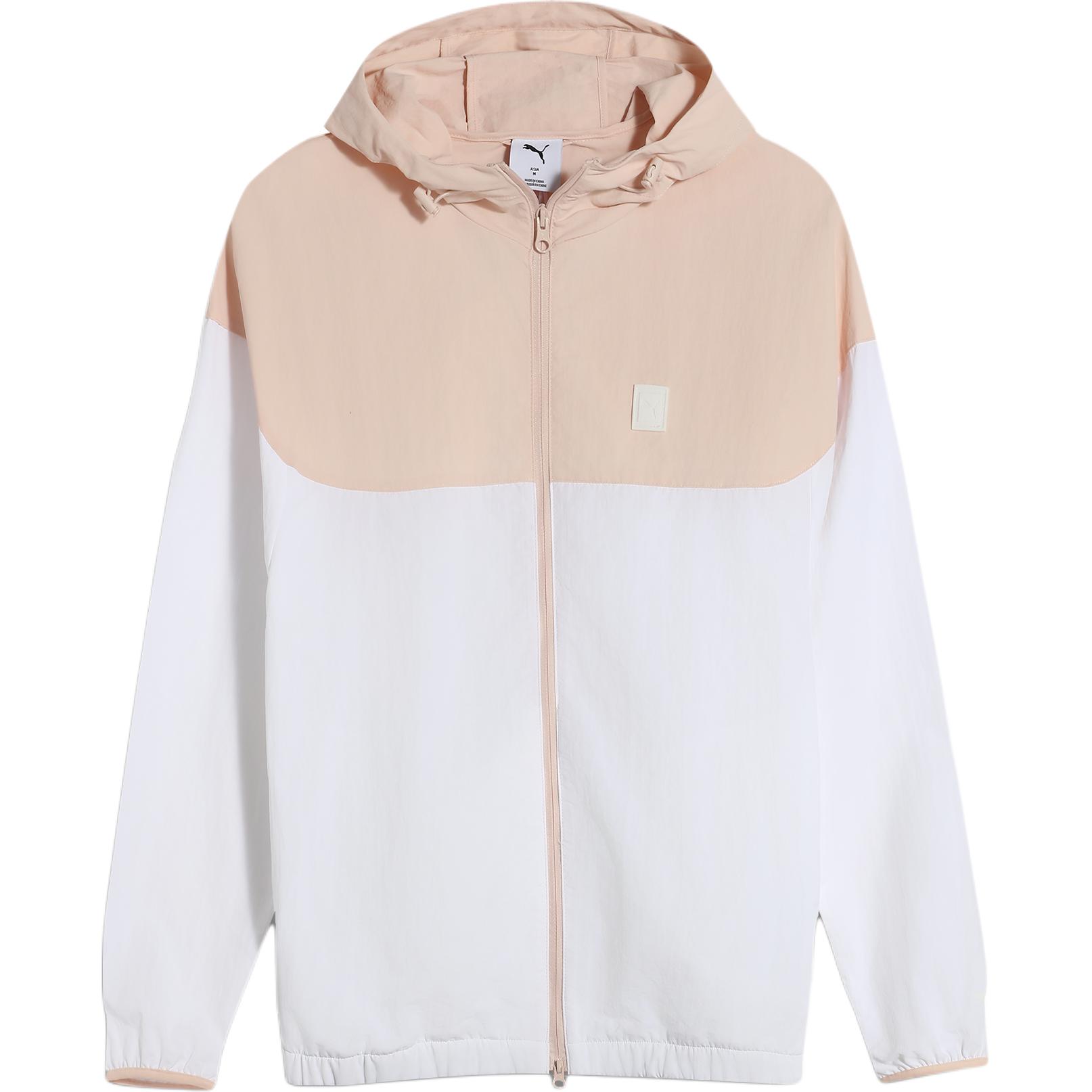 

Puma Basic Series Fashion Versatile Skin-Friendly Soft Hooded Logo Jacket Women Jacket White 689298-02 M