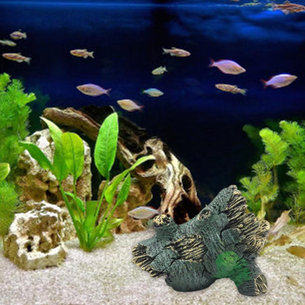 Aquarium Decorations Realistic Trunk Landscaping Resin Deadwood for Potted Plant Shrimp Fish Hideouts Shelter Cave House