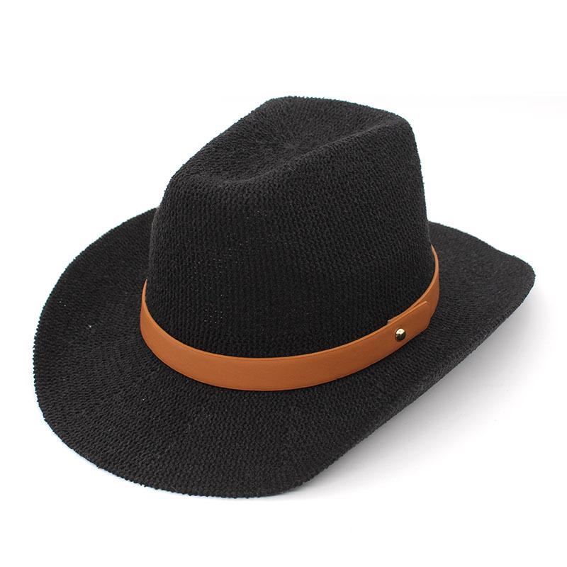 2022 Knitted Small Belt Top Hat Foldable Street Shot Concave Hat