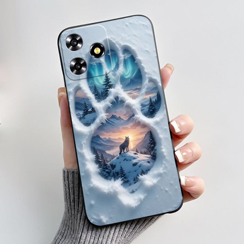 For ZTE V50 Design 4G V 50 Smart Case Cute Rabbit Black Soft Silicone Cover For ZTE Blade A73 4G Axon 50 Lite Phone Case Fundas