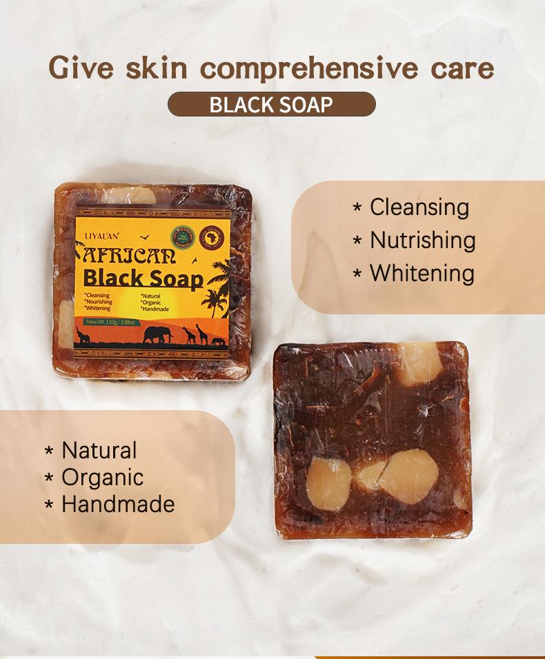 African Black Soap: Handmade Raw Cleansing Bath Bar