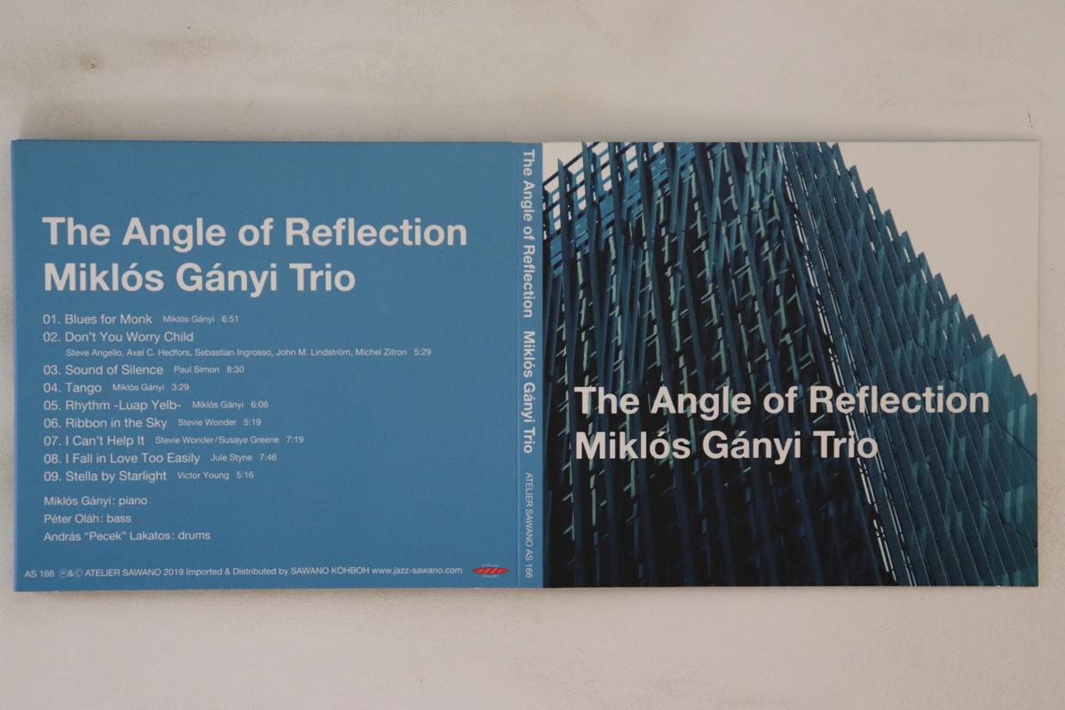 

CD MIKLOS GANYI TRIO Angle Of Reflection AS166 ATELIER SAWANO 2019 Japan Jazz Used