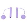 Cordless Jump Rope with Counter Weighted Ball Magnetic Bead Handle Skipping Rope for Indoor Fitness Purple