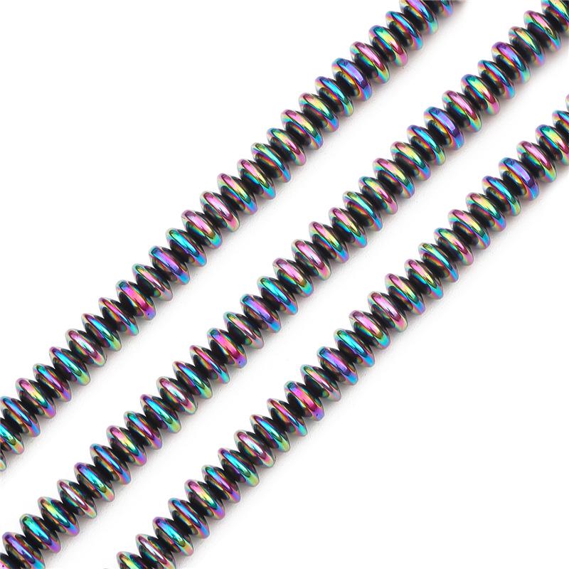 Handmade Nano-Plated Black Bile Beads: Round Electroplated DIY Jewelry Accessories