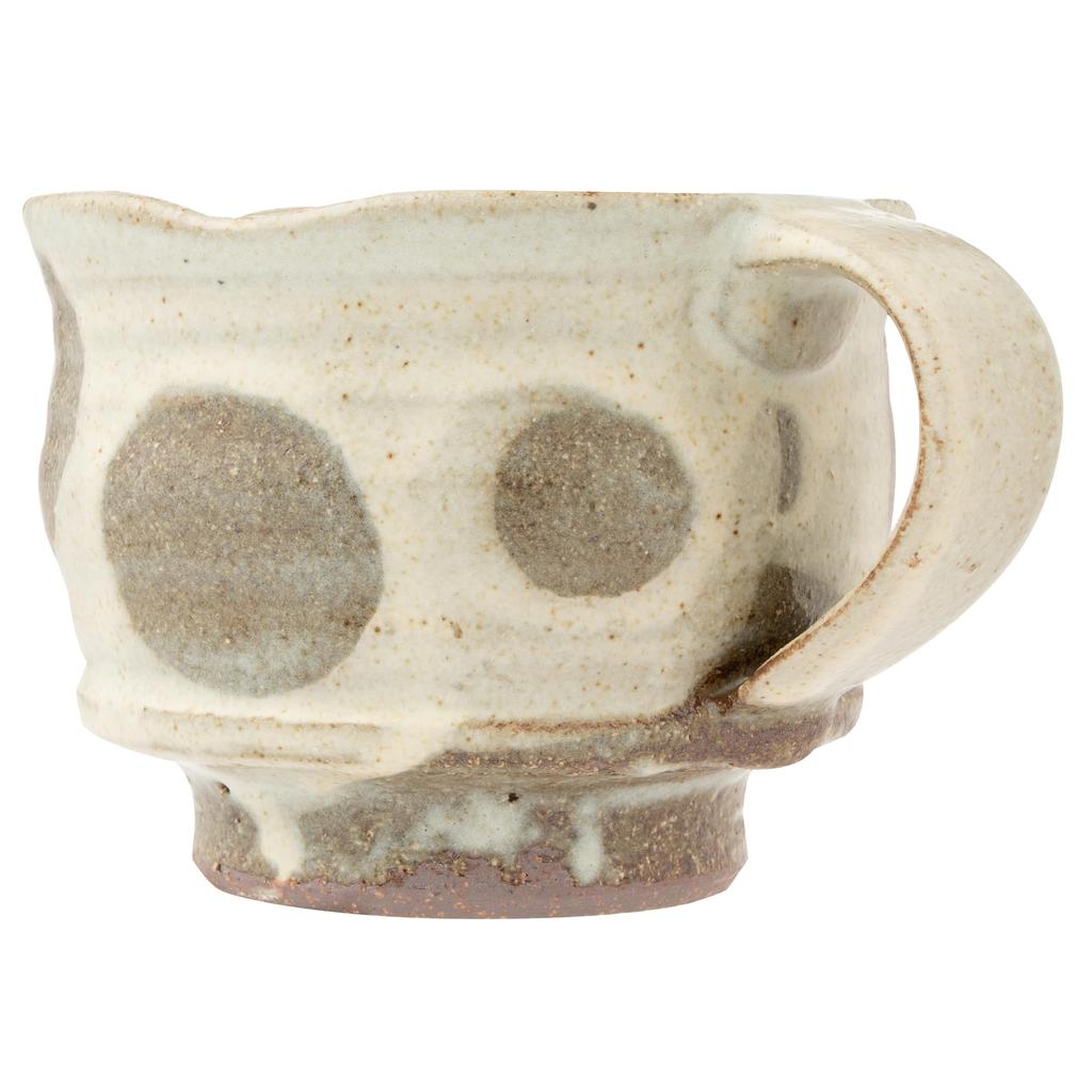 Marui Seito Shigaraki Ware Hechimon Mug, 320ml Capacity, Ball Pattern, White, MR-3-4473