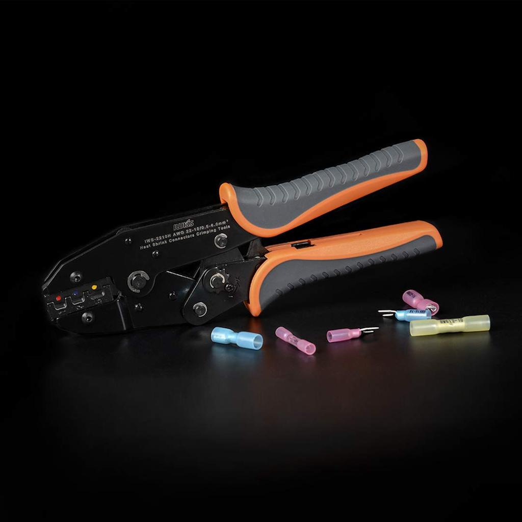 IWISS Waterproof Crimp Terminal Crimping Sleeve Crimping Ratchet Type IWS-2210H Tool,