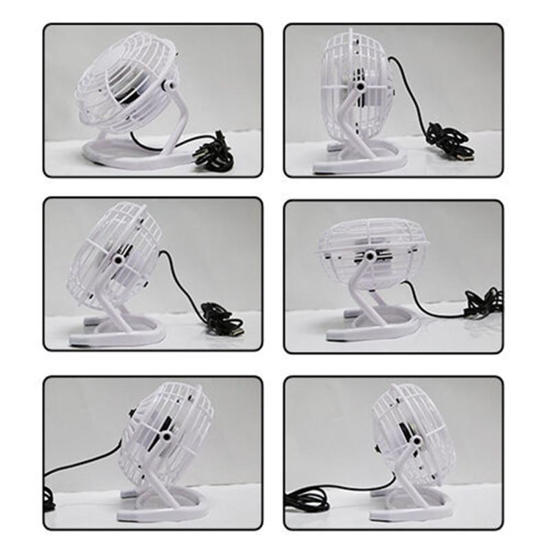 Usb Mini Fan Ultra-quiet Electric Adjustable Tilt Stand Cooling Fan Air Cooler Household Electrical