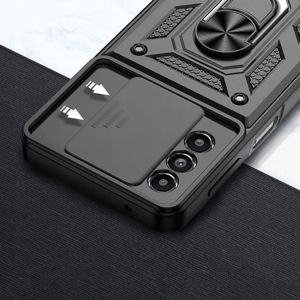 CASE for Samsung A14 5G ARMOR SLIDE RING + GLASS