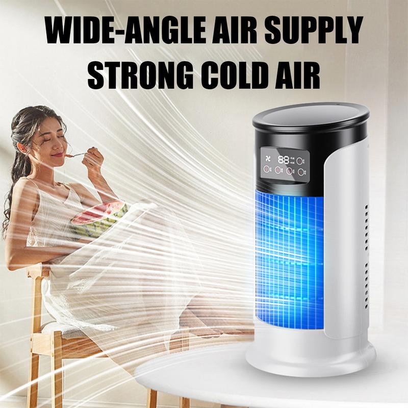 Portable Air Conditioners Desktop Evaporative USB Air Cooler Fan USB Quiet Room Cooling Adjustable Speeds Evaporative Personal