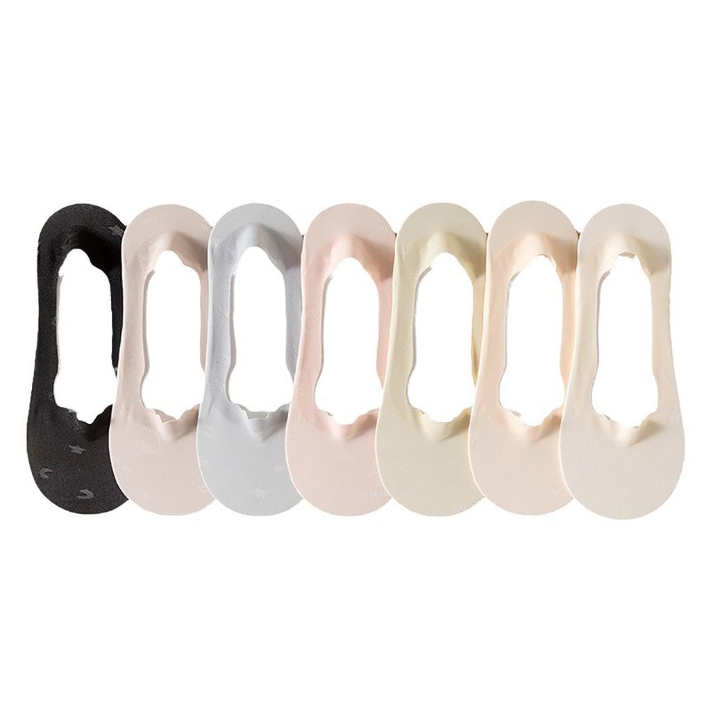 Invisible Ice Silk Breathable Socks,Thin Low Cut Liner Socks Lightweight Nonslip Cotton Not Show Socks for Womens Girls
