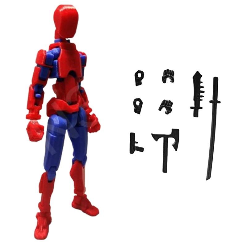 

Многосочлененный подвижный робот-манекен Shapeshift Robot 2.0, напечатанный на 3D-принтере, 13 действий