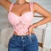 Ladies' Summer Pure Desire Top Fashionable and Sexy Tank Top Women's Lace Camisole Vest
