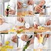9 Pieces Kitchen Gadget Set with Wooden Handle, Stainless Steel Kitchen Tools Bottle/Can Opener Pizza Cutter