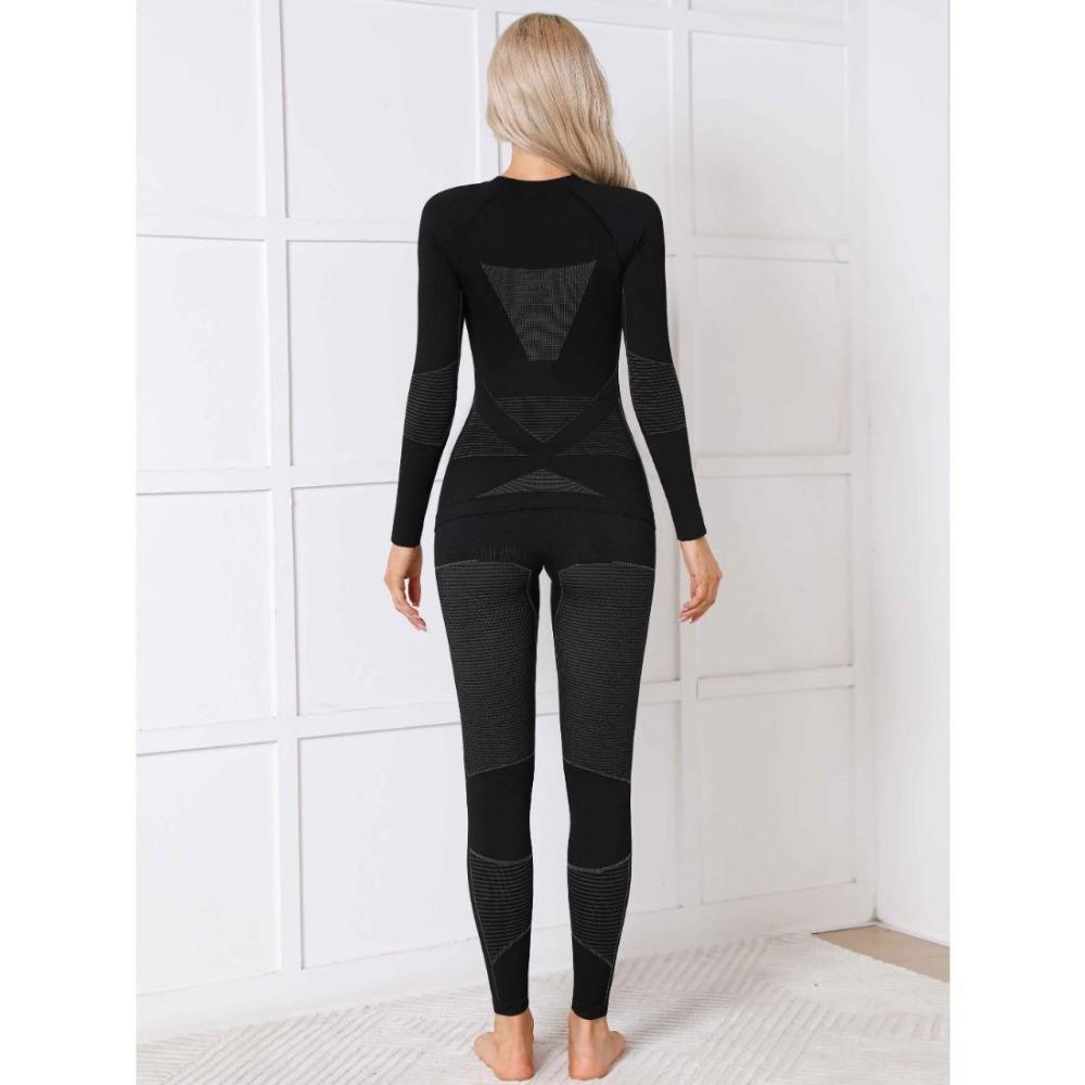 CHARMLEAKS Thermal Underwear for Women Long Johns Winter Warm Base Layer Set Cold Weather Top and Bottom