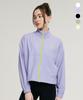 Leijibi Cool Touch Crop Women'S Zip-Up Rash Guard (Water Sports Wear) String Zip-Up Jacket (5 Colors) (Type A)