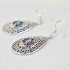 Mystic Topaz Earrings, Designer Rainbow Topaz Earring, 925 Sterling Silver Handmade Earrings, Teardrop Topaz Earrings, Gift for Birthday