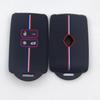 Compatible Silicone Protective Case for Renault Scenic, Dimension, Wind, Lang, Megane Key with Half-Honeycomb Double-Line Texture.