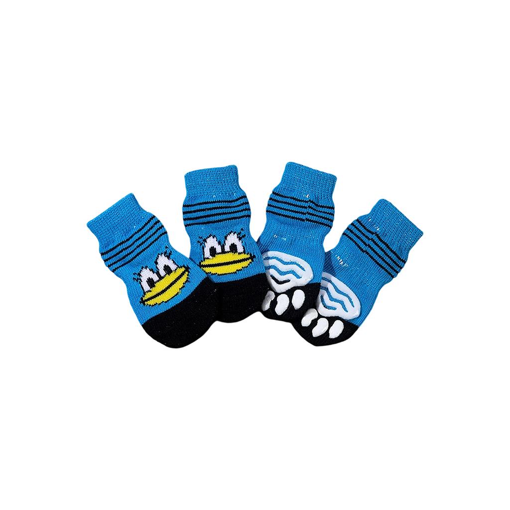 4pc Pet Socks, High-quality Non- Sole, Dog Socks, Teddy, Corgi, And Supplies.