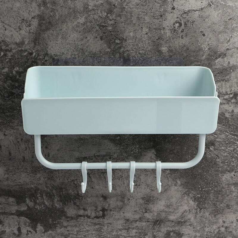 Adhesive Towel Rack Bathroom Shelf (S)