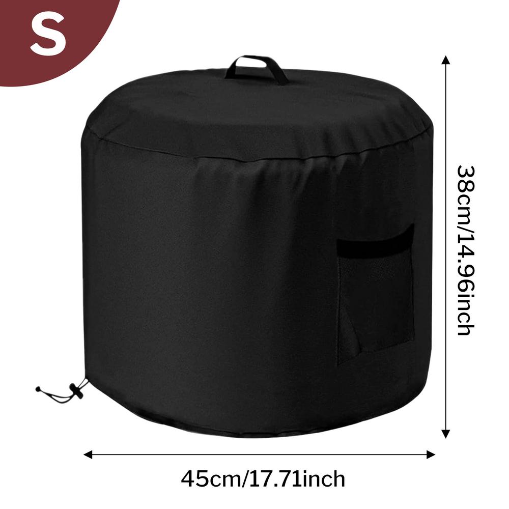 Kulatý kryt na ohniště Vodotěsný kulatý chránič ohniště Oxfordová tkanina Větruodolný chránič s boční kapsou na déšť