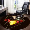 1pc Superhero Lightning Office Round Area Rug, Under Office Chairs Bedroom Living Room Home Decor, Room Deco, Available in Various Sizes