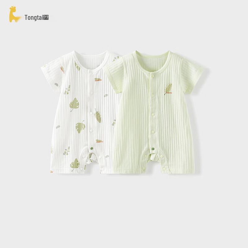 TONGTAI Baby Short Sleeve Cotton Summer Romper