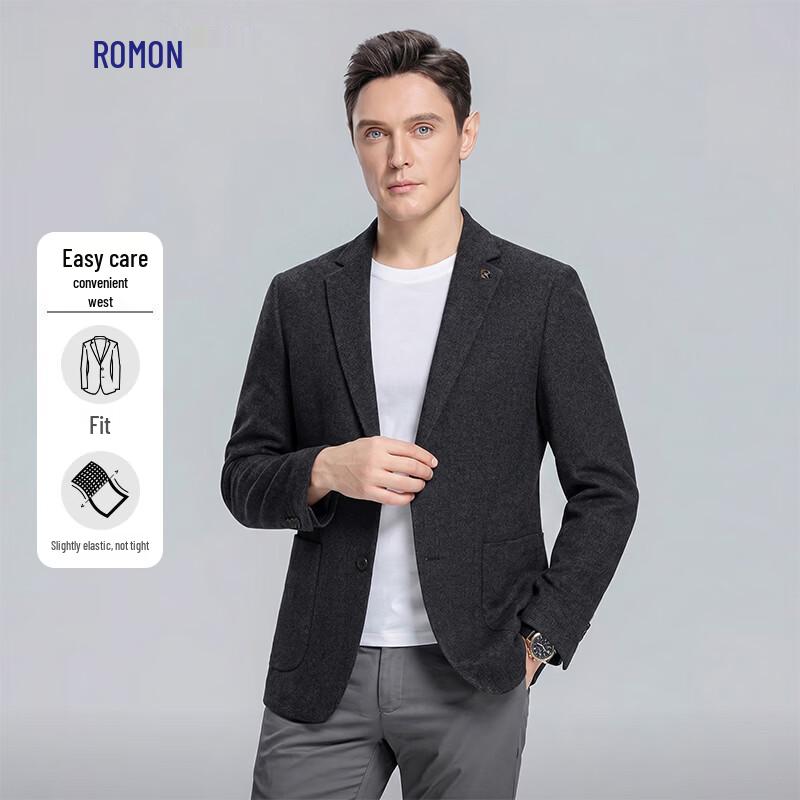 Luomon Men s Slim Fit Business Suit Jacket 190A серый