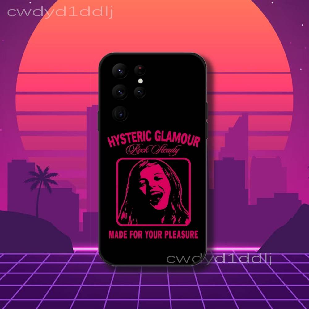 H-Hysteric-S Girl G-Glamour Phone Case For Samsung S10,S21,FE,S21 ,S26,S25,S24,S23,Ultra,S9,S22,Plus Black Shell Cover