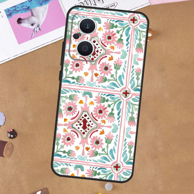 

Moroccan Tile For OPPO Reno 13 12 11 10 14 Pro 8T 11F 12F 13F 14F 7 8 Lite OPPO Find X9 X8 X6 X5 Pro Case OPPO Reno14 F