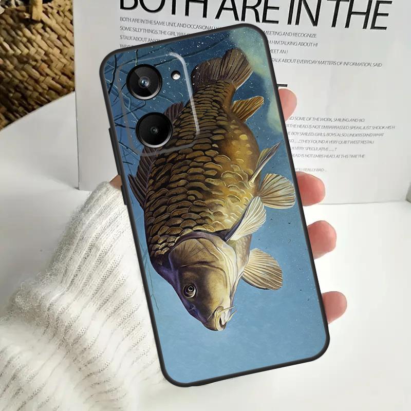 CARP FISH FISHING Case For Realme C67 C55 C53 C51 C35 C33 C31 C30 C25s C21Y GT Neo 5 GT5 9 10 11 12 Pro Plus