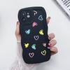 Silicone Phone Case For iPhone 11 6s SE 2020 16 7 8 Plus 13 15 14 Pro Max 12 XR Wave Shockproof Soft Love Heart Cover Funda