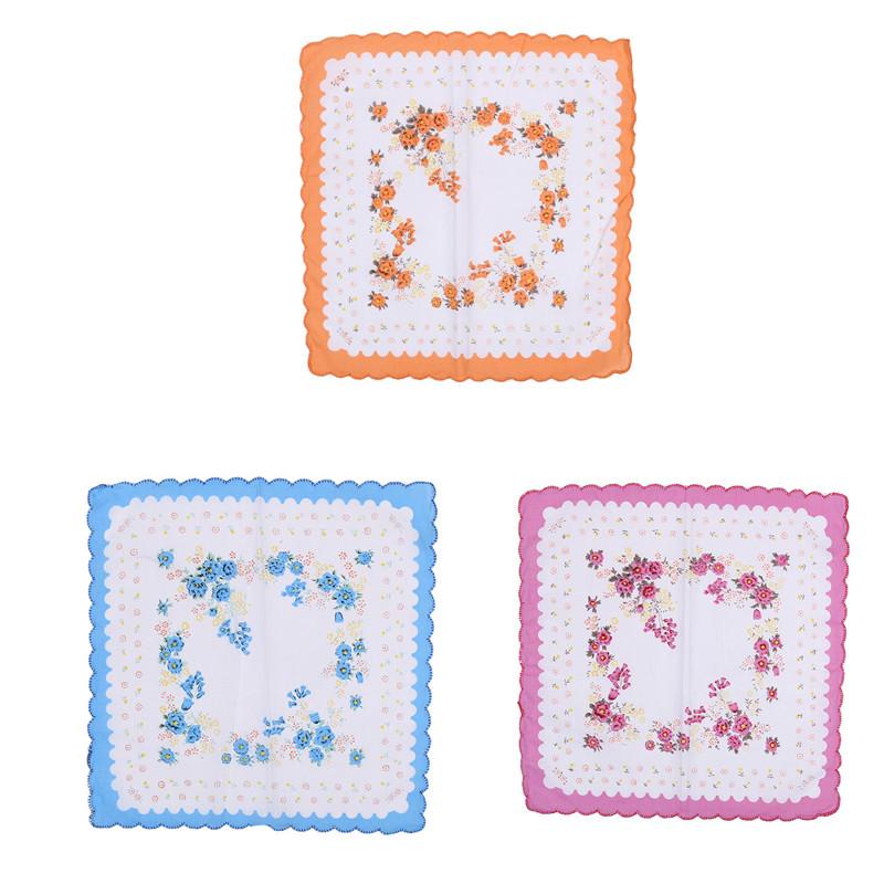 3 STK Vintage Baumwolle Damen Taschentücher Blumendruck Taschentücher Damen Taschentuch Taschentücher Damen Taschentuch für Nachmittagstee