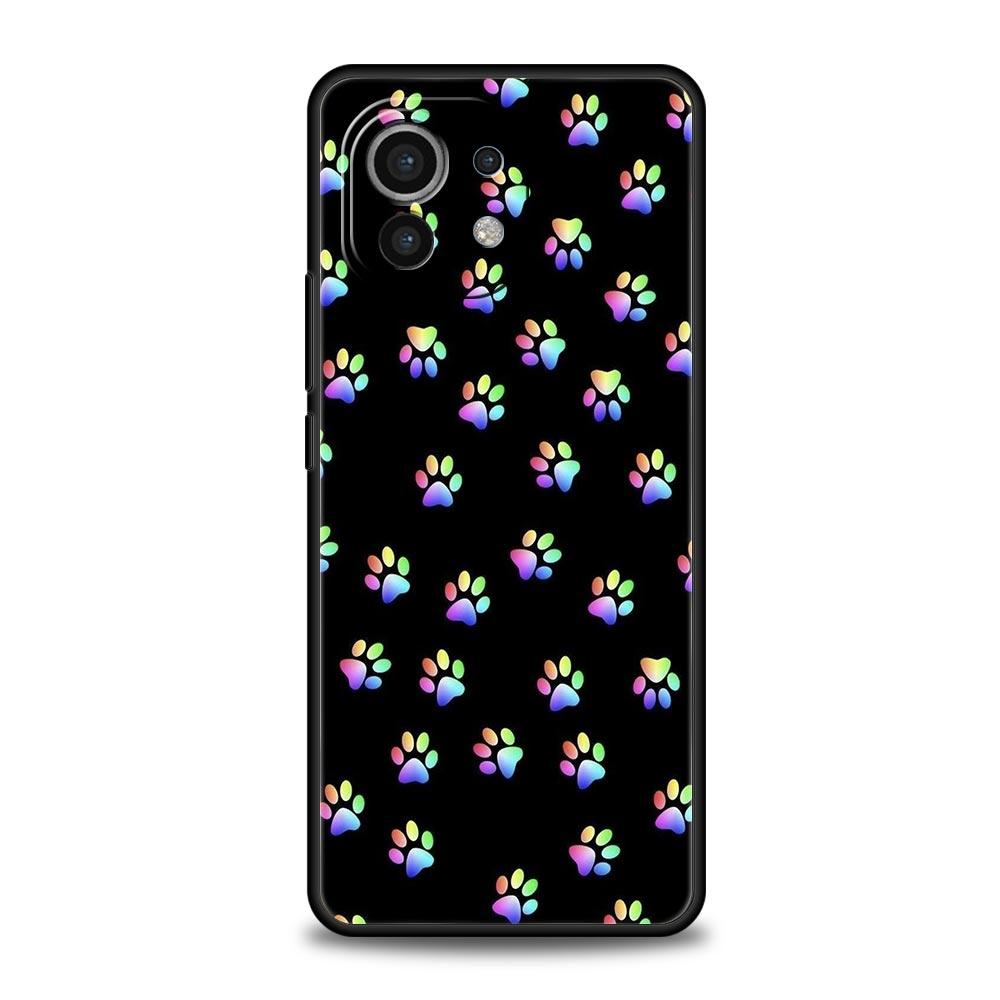 Hundepfotenabdruck Niedliche Handyhülle Für Xiaomi Mi 15 14 Pro 13 12 11 Lite 10T 11T 12T 13T 14T Poco X6 X5 X4 X3 NFC F3 F4 GT Hülle