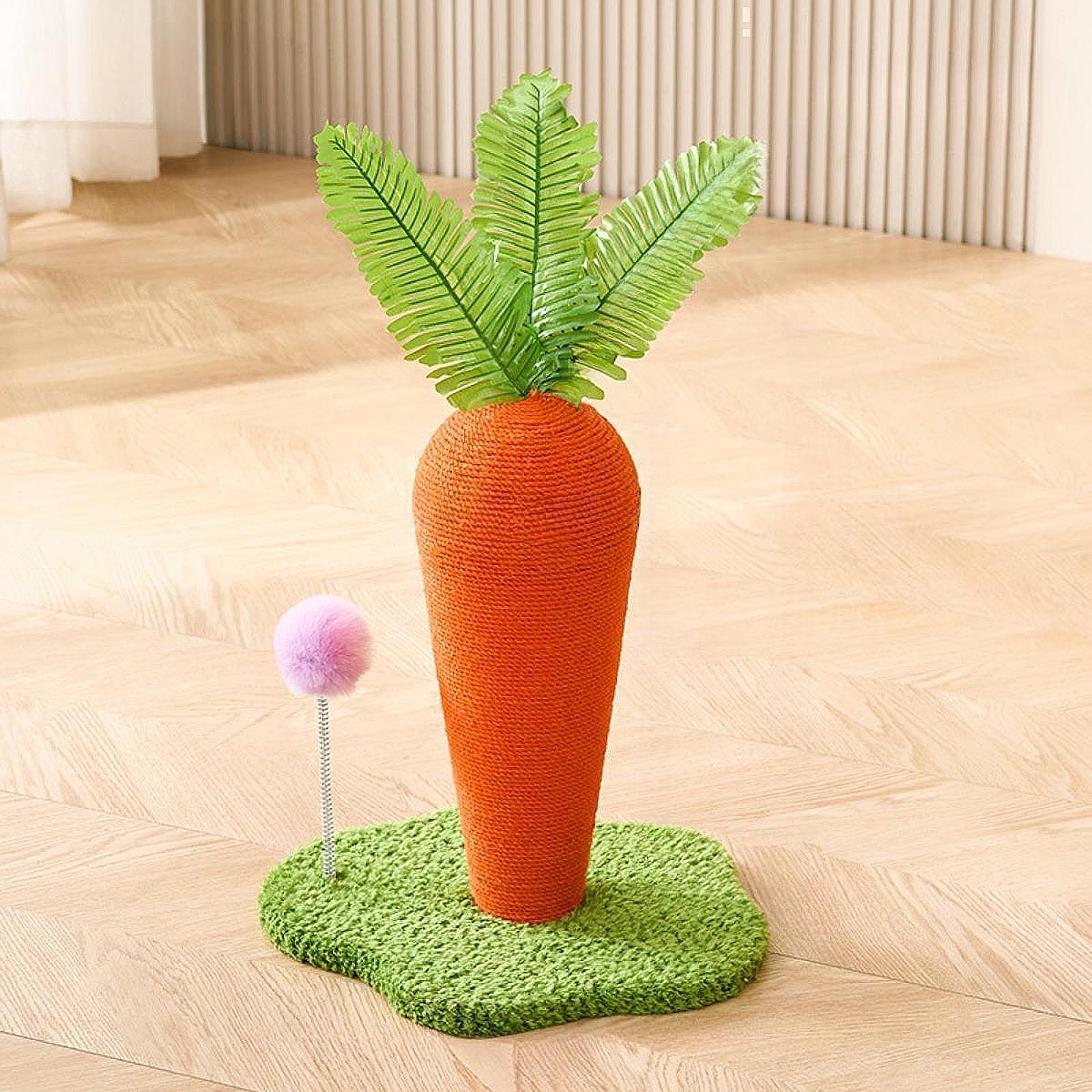 

Creative Carrot Cat scratcher Sisal Claw Board Wearable Cat Tree Scratching Post for Cat Tower Unique House Toy Supplies For Pet 34x57cm