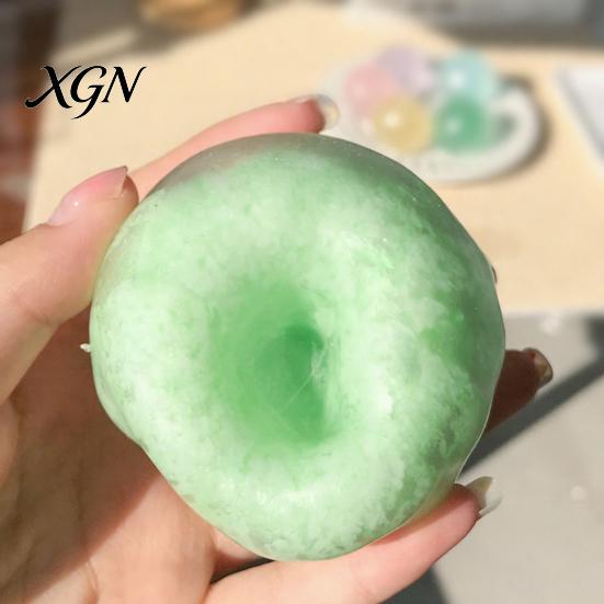 TPR Material Stress Reliever Slow-Rising Coconut Oil Squeeze Toy Moldable Fidget with Realistic Soft Tactile Ball Texture Portable for Kids