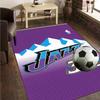 Jazz Basketball Team Rug Office Carpet Non-Slip Mat, Chair Rug Floor Covering for Gaming, Bedroom, Living Room , Home Decor Christmas Gift
