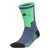 adidas SLCT SOCK 1PP Basketball Socks Unisex 1 Pack Soft Ink Blue/Black/Bright Green JY3334