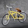 Retro Ziegelstein Fahrrad Modellbausatz Buntes Mountainbike mit Zubehör Spielzeugmodell Vintage Detailliertes Konstruktionsrad Dekoration 1126 Teile