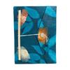 Lokta Bold Floral Notebook – Large (21x15cm) – 45 Leaves – Includes Bookmark – Midnight Blue