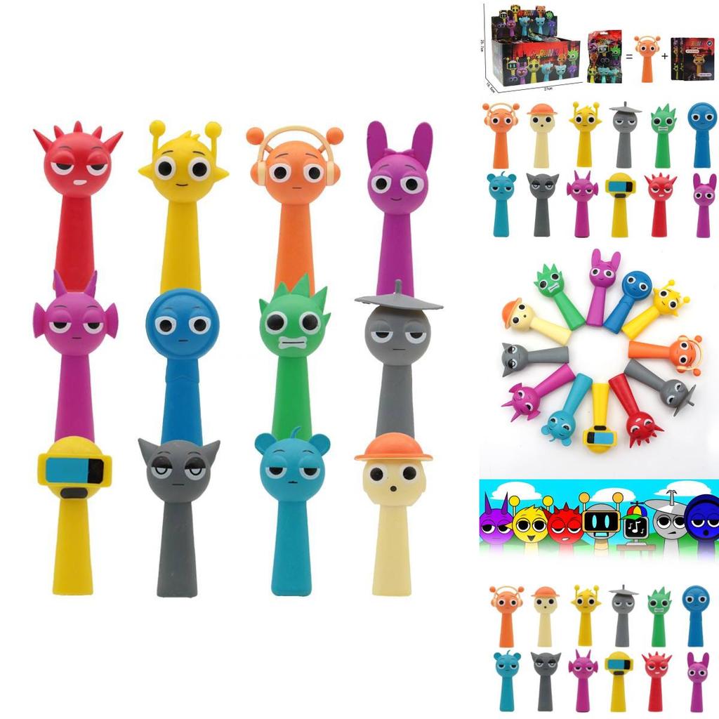 Adorable Rhythm Box Blind Box Toy Set With Pvc Figures And Collectible Cards