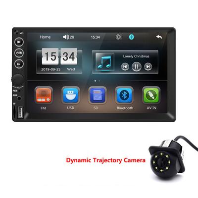 7" HD Multimediálny Prehrávač do Auta 2DIN Dotyková Obrazovka Auto Stereo MP5 Bluetooth USB TF FM Prehrávač s Dynamickou Kamerou