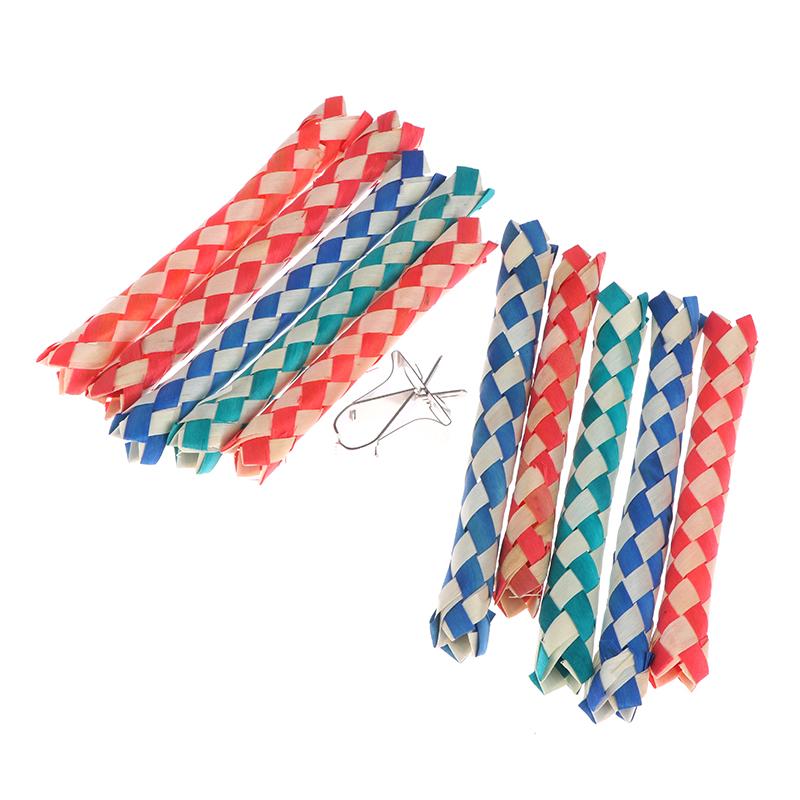5Pcs 15Cm Finger Traps Bamboo Tube Finger Traps Kids Prank Toys Party Gifts Chinese Bamboo Toys
