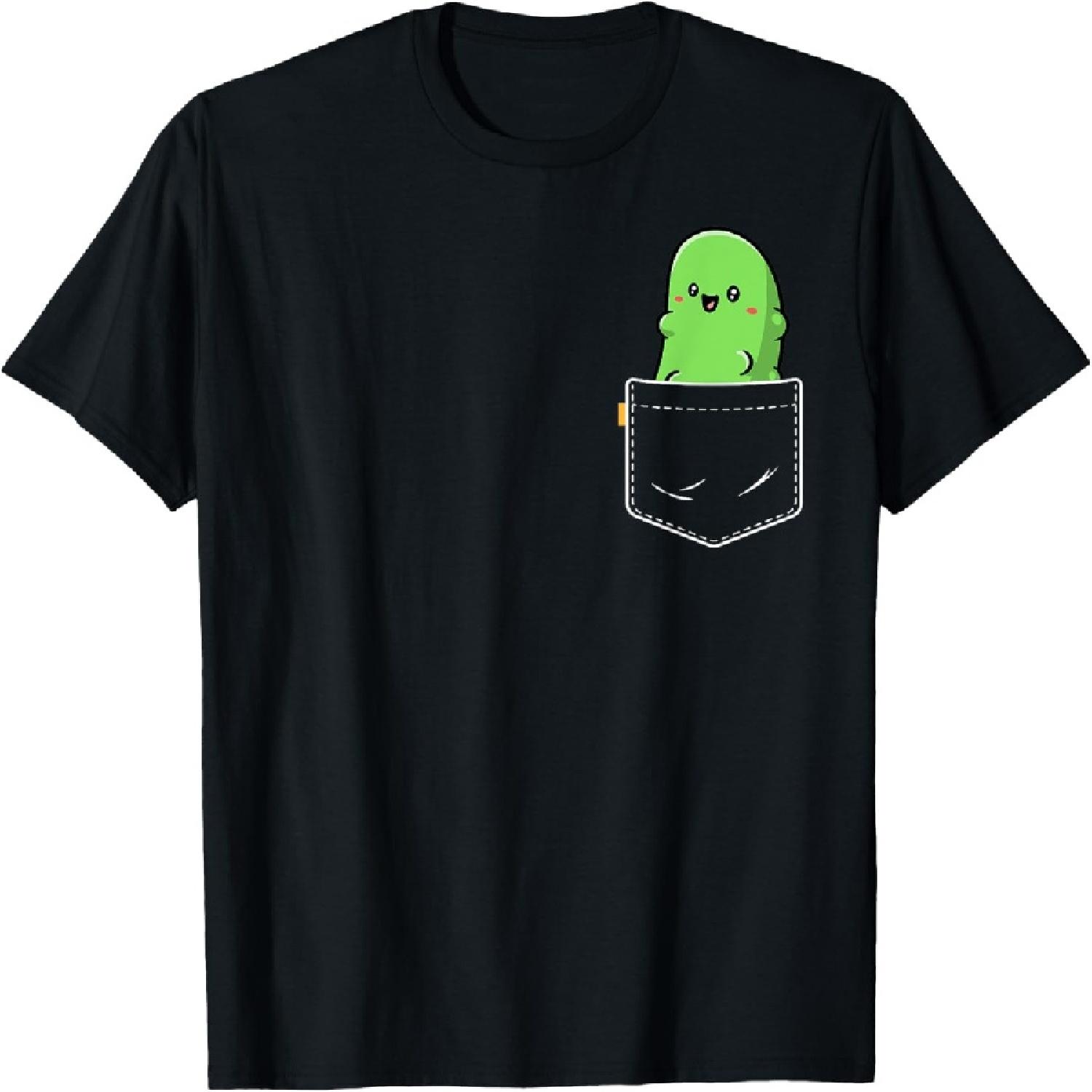 

Pocket Pickle Funny Vegetable Cucumber Vegan T-Shirt XXXXXL різнокольоровий