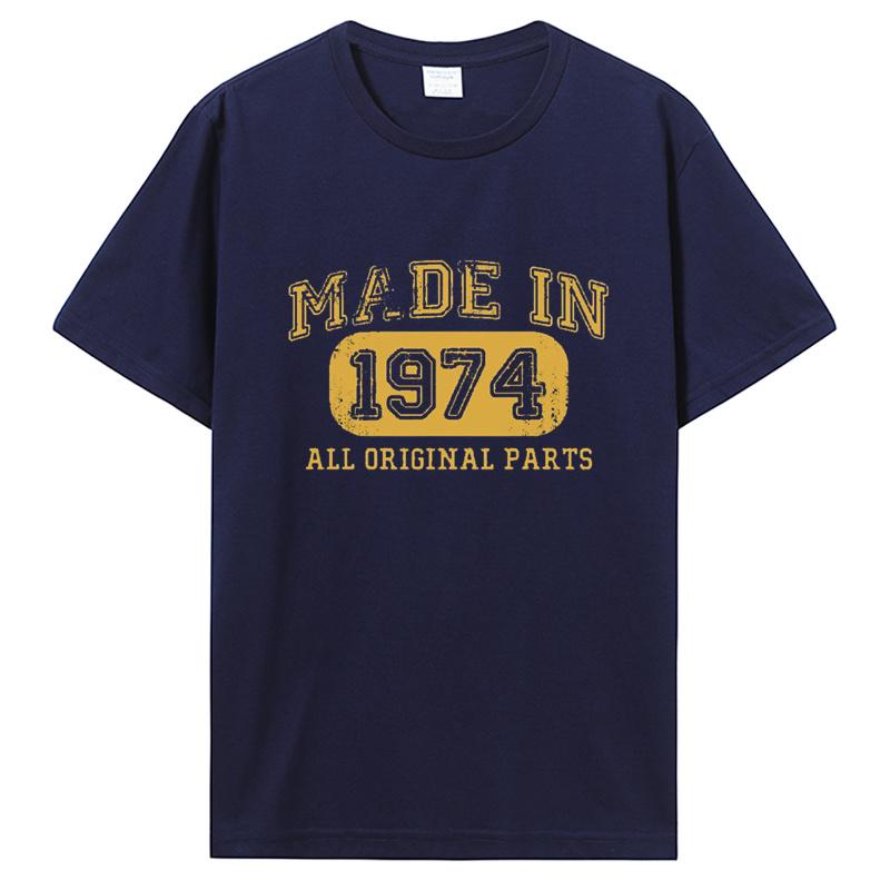 Old Vintage 1974 Birthday Men Women T-Shirt Wife Husband B-Day Presents Sayings Quote Graphic Clothing Oversized Tshirt