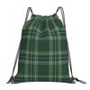 Custom GTI Tartan Drawstring Backpack Women Men Lightweight Foldable Sport Gym Sackpack Portable Sacks for Training