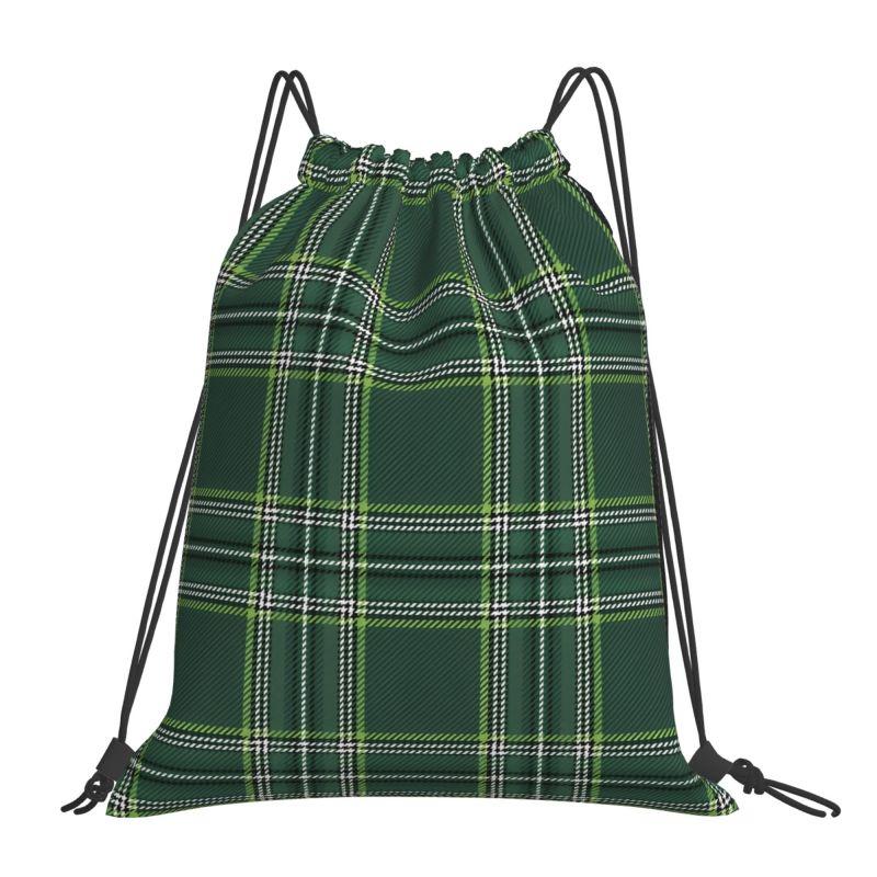 

Custom GTI Tartan Drawstring Backpack Women Men Lightweight Foldable Sport Gym Sackpack Portable Sacks for Training