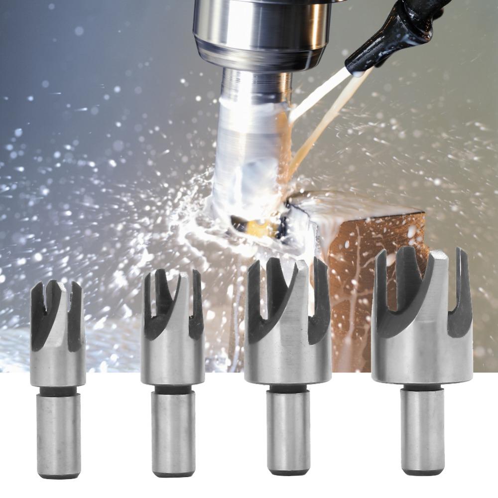 4 pezzi 45# Acciaio al Carbonio Tassellatore per Legno Utensile Punte in Acciaio ad Alto Carbonio Per Lavorazione del Legno